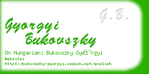 gyorgyi bukovszky business card